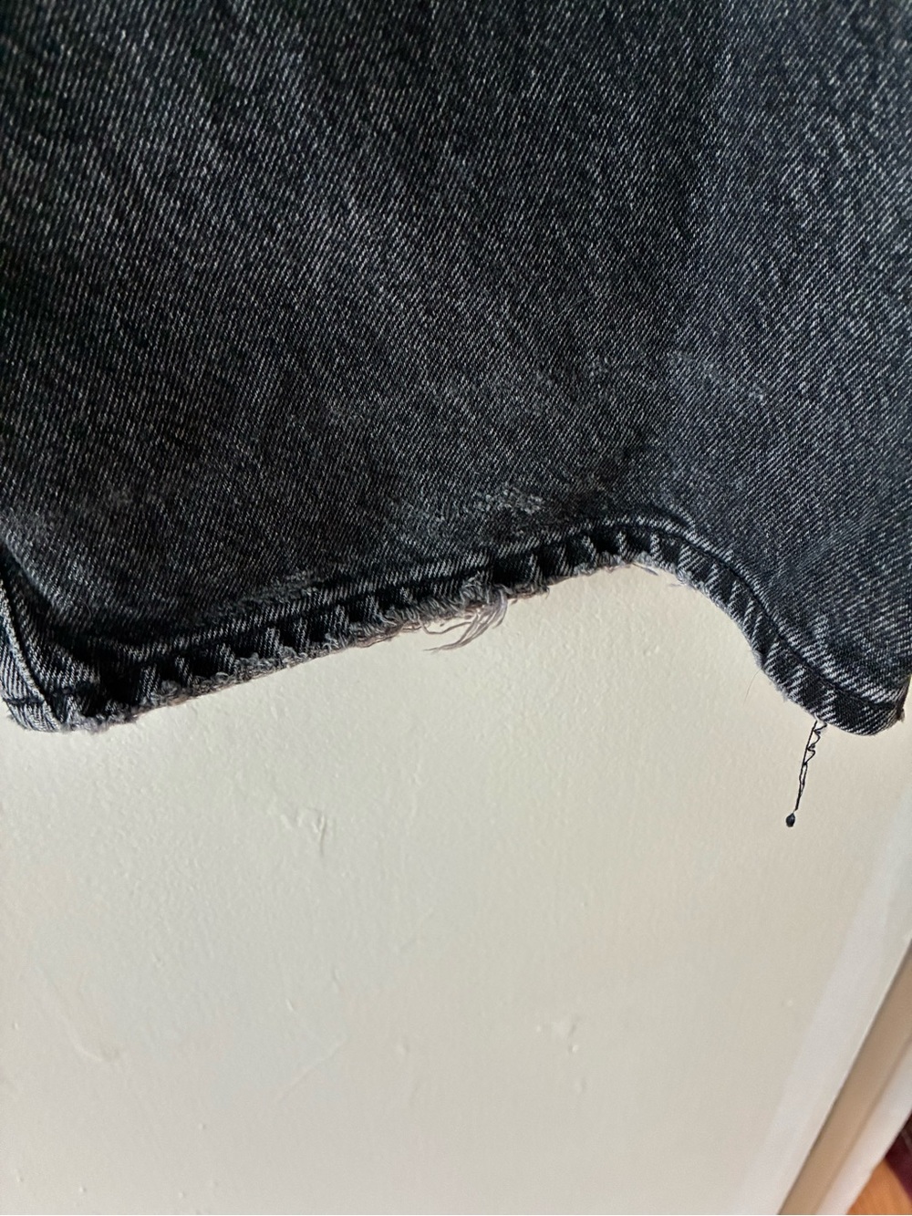 Agolde Black High-Rise Wide Leg Jeans - Picture 8 of 8